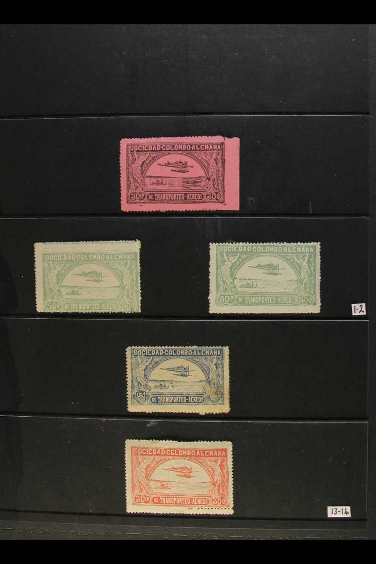 PRIVATE AIRS 1920-1953 Mint And Used Collection/accumulation On Stockleaves, Mostly Fine Condition. With SCADTA 1920 30c - Colombie