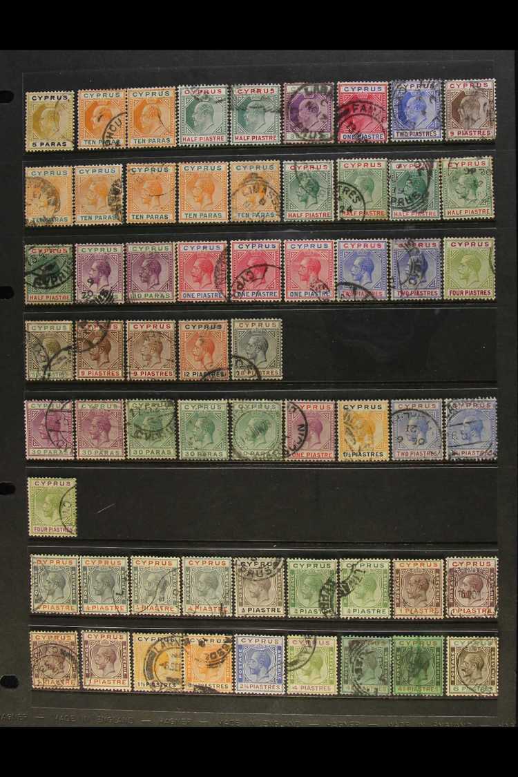 1904-1949 USED COLLECTION/ACCUMULATION With Light Duplication Displayed On Stock Pages, Inc 1904-10 Set To 18pi Inc 9pi  - Other & Unclassified