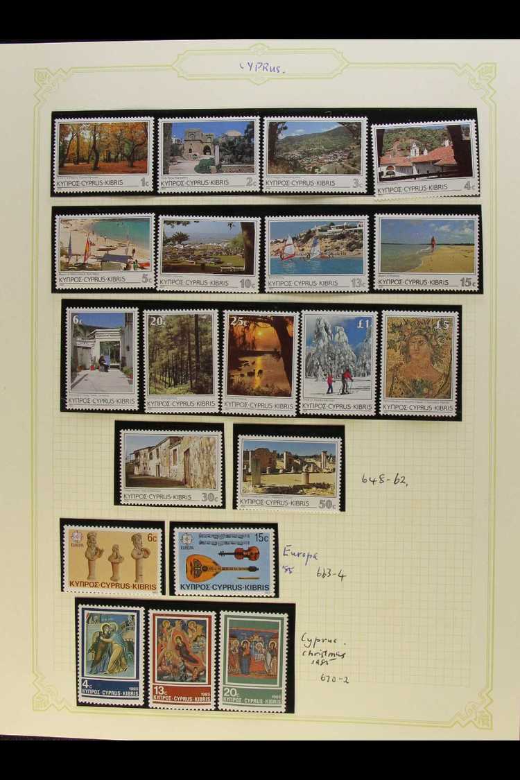 1983-1998 VIRTUALLY COMPLETE SUPERB NEVER HINGED MINT COLLECTION In Hingeless Mounts On Leaves, All Different, COMPLETE  - Sonstige & Ohne Zuordnung