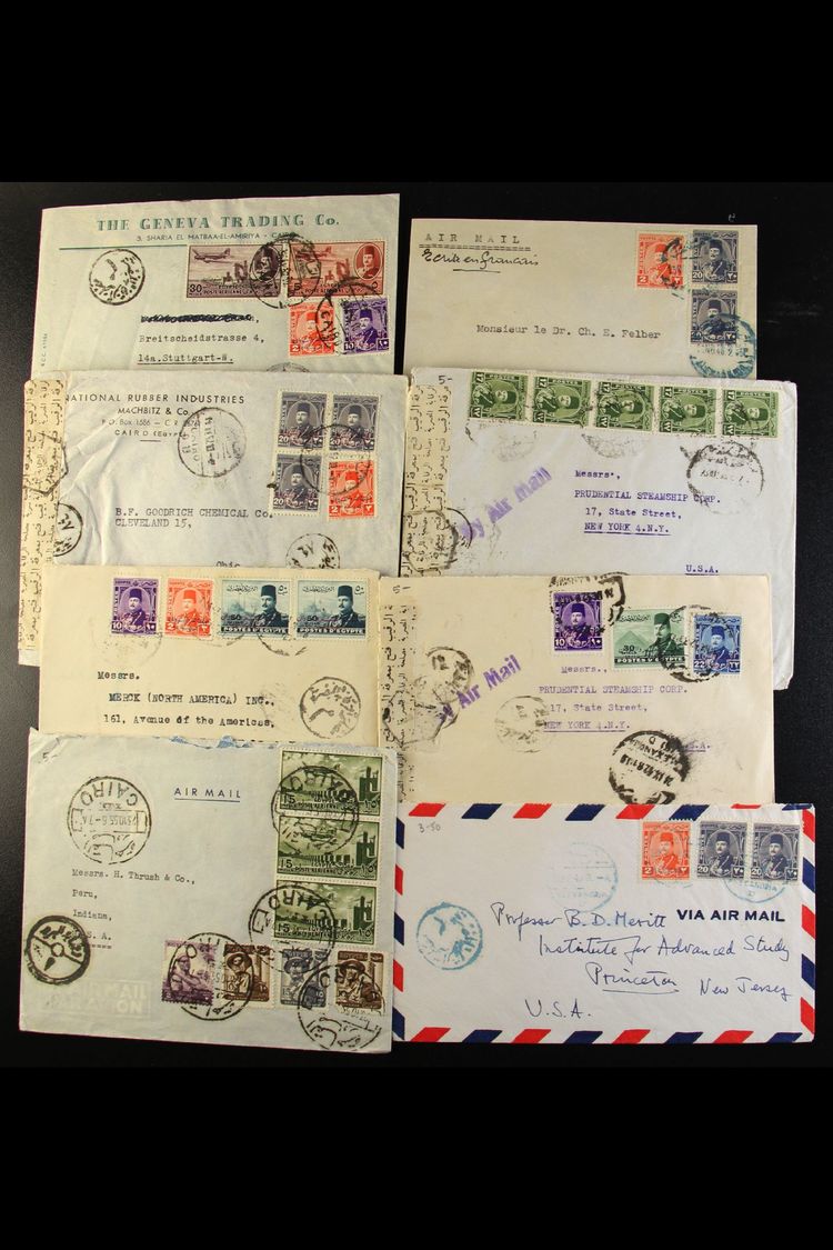 1950's CENSORED COVERS. An Interesting Collection/accumulation Of Commercial Airmail Covers, Mostly Addressed To USA, Ca - Autres & Non Classés