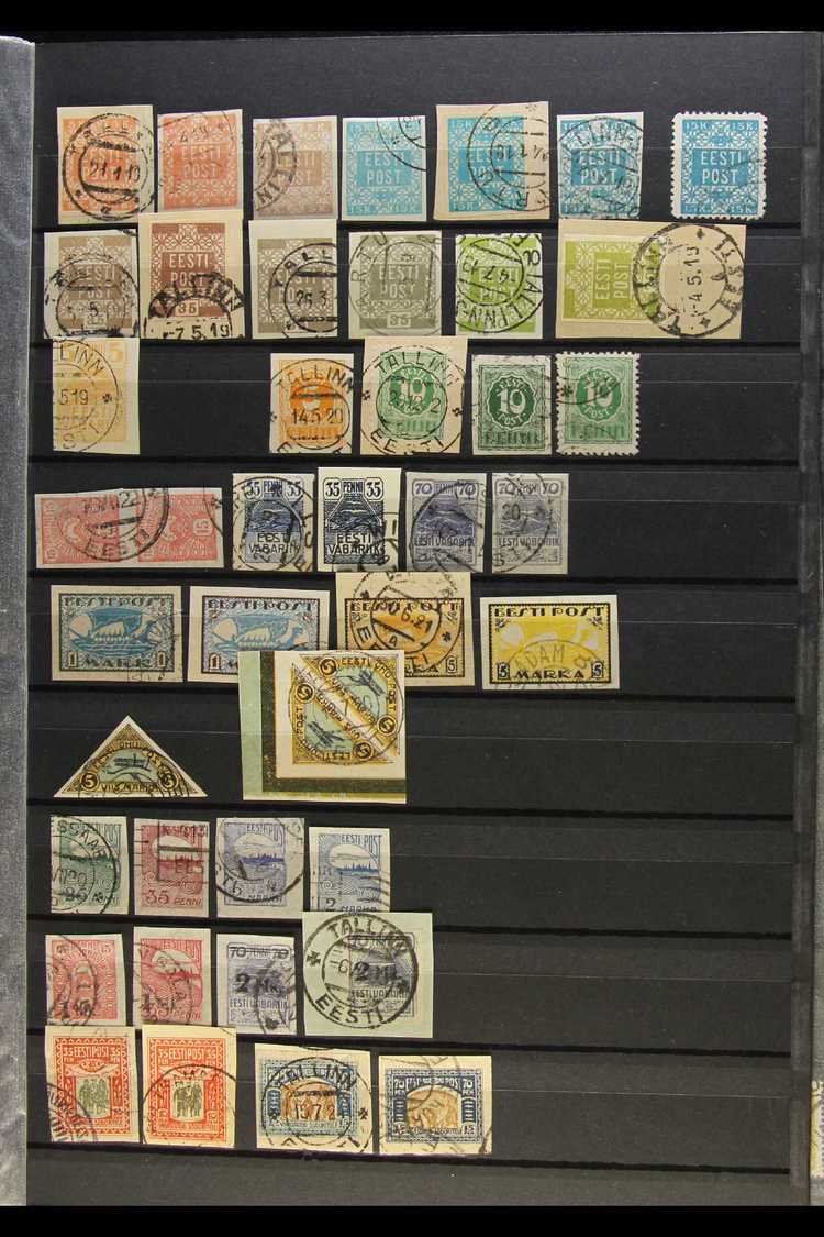 1918-40 COMPREHENSIVE SUPERB USED COLLECTION On Stock Pages, All Different With A Few Shades, Almost COMPLETE For The Pe - Estonia