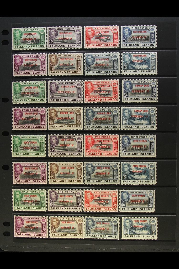 1944-1984 MINT / NHM COLLECTION Presented On Stock Pages. Includes 1944-45 Graham Land, South Georgia, South Orkney & So - Falkland Islands