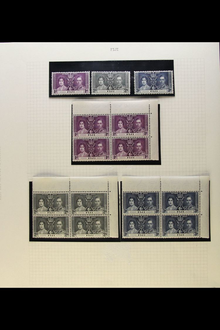 1937-52 FABULOUS MINT KGVI COLLECTION An Attractive, Mostly Never Hinged Mint Collection That Includes Multiples & A Com - Fiji (...-1970)