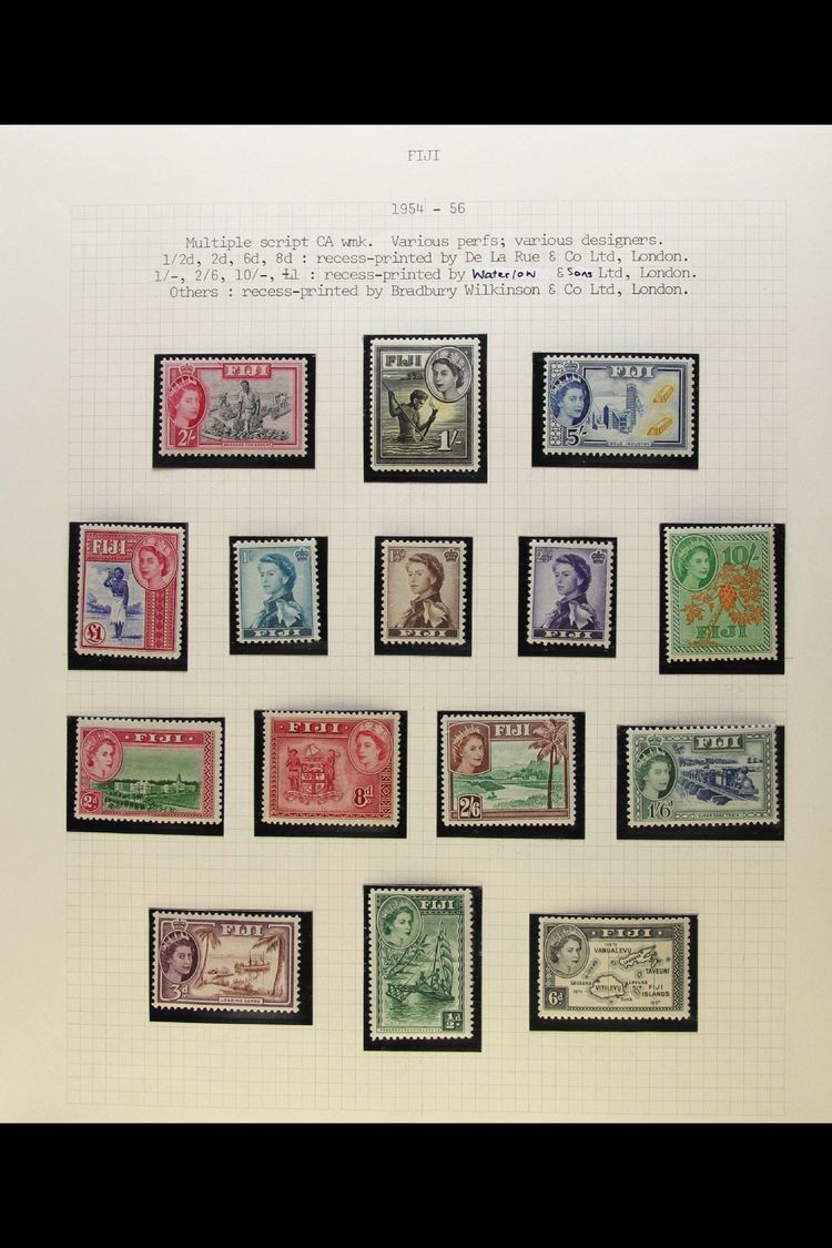 1953-1970 CHIEFLY NEVER HINGED MINT COLLECTION. An Attractive Collection Of Sets Presented In Mounts On Album Pages. Inc - Fidschi-Inseln (...-1970)