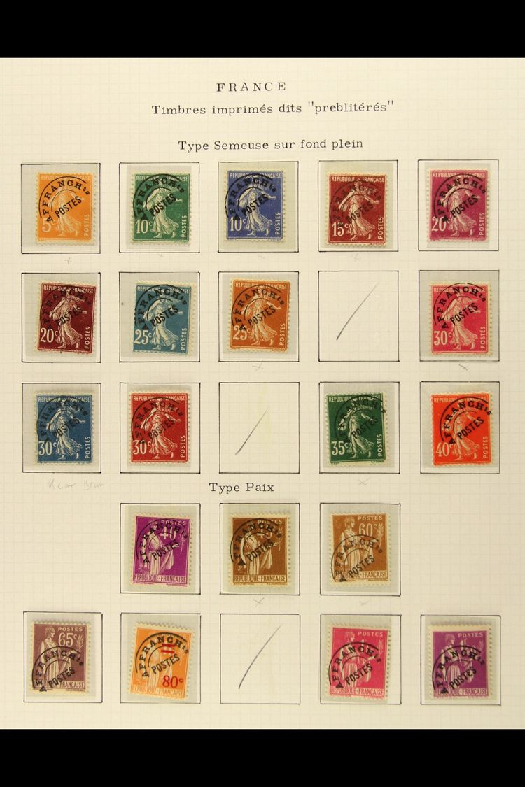 PRECANCELS (PREOBLITERES) 1922-81 ATTRACTIVE MINT COLLECTION In Mounts On Album Pages. A Chiefly Never Hinged Mint Range - Andere & Zonder Classificatie