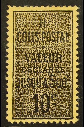 ALGERIA PARCEL POST 1899 10c Black On Yellowish, Type I, Yv 2a, Very Fine Mint. For More Images, Please Visit Http://www - Other & Unclassified