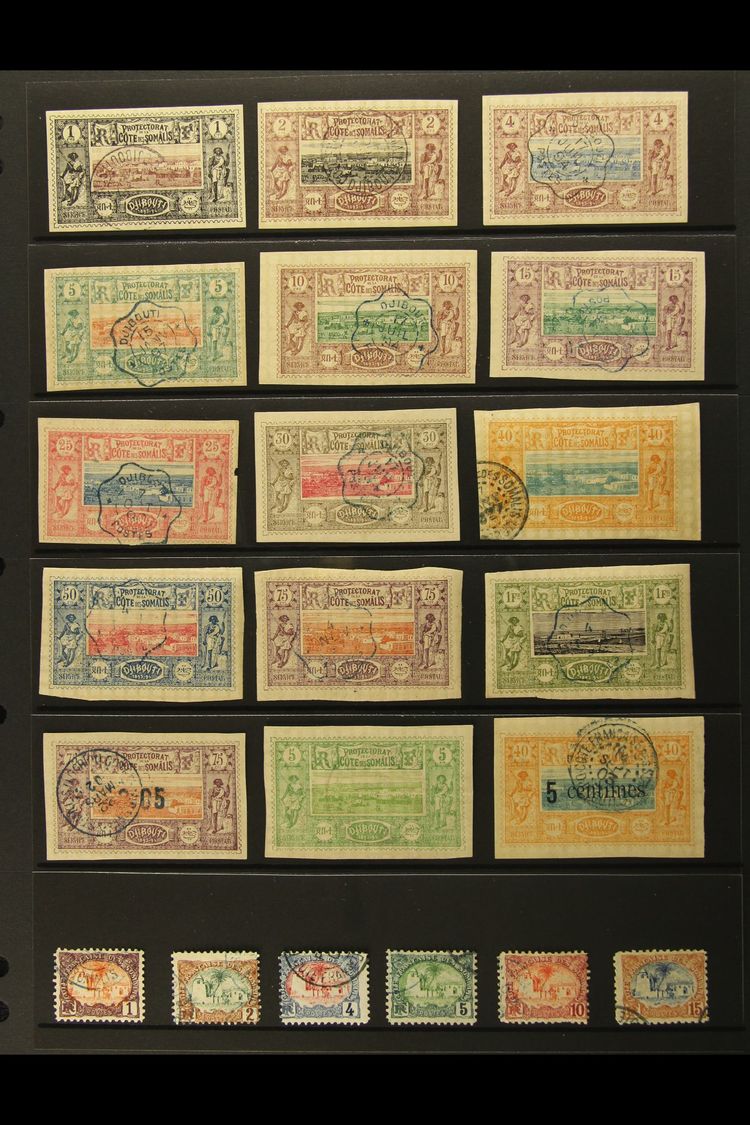 COTE DES SOMALIS 1894-1966 FINE USED COLLECTION, All Different And On Stock Pages. Includes 1894-1900 Range With Most Va - Other & Unclassified