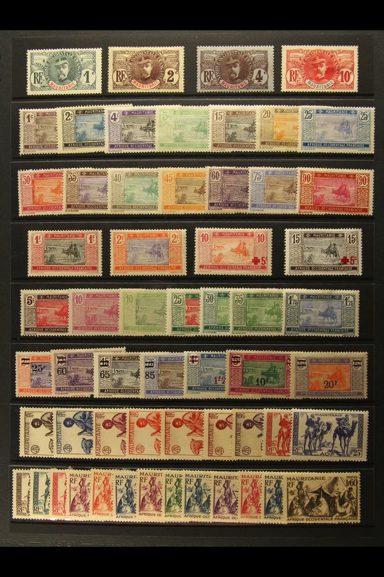 MAURITANIA 1906-82 ALL DIFFERENT FINE MINT COLLECTION Presented On Stock Pages. An Attractive Range With Useful Pre-Repu - Autres & Non Classés