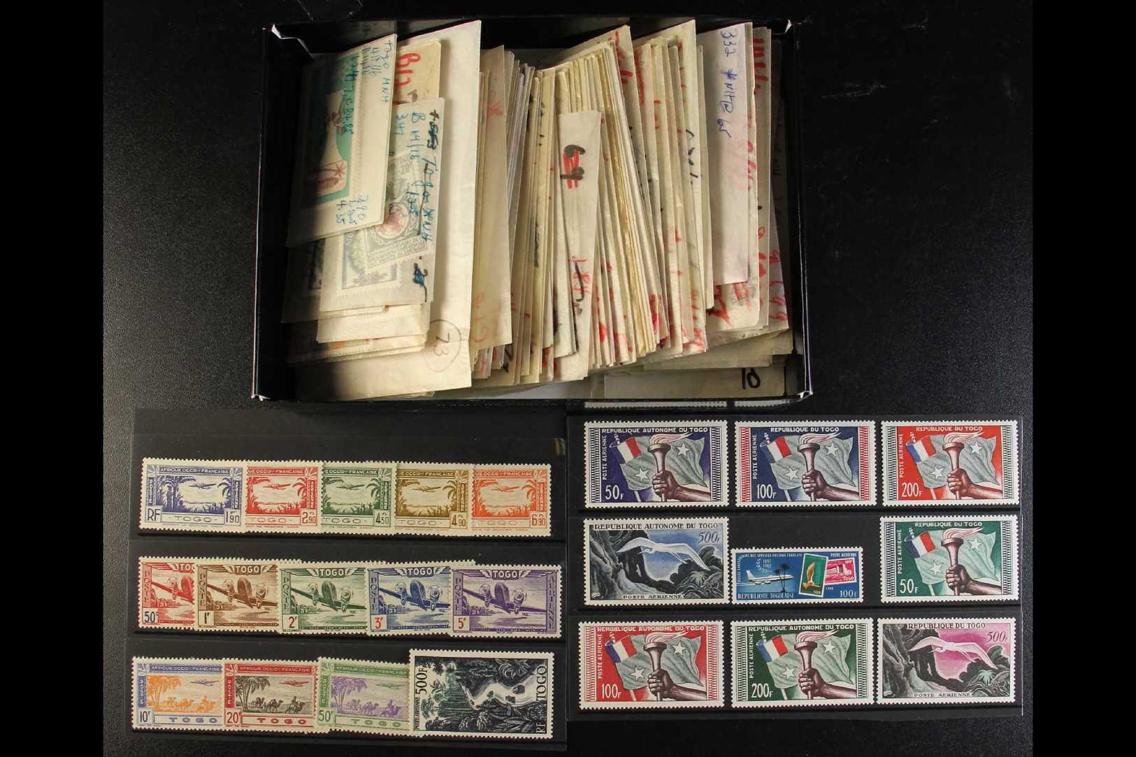 TOGO 1916-1969 MINT & NHM Glassine Sorter. A Handful Of Envelopes, Reveals What Looks Like A Collection Removed From A S - Autres & Non Classés