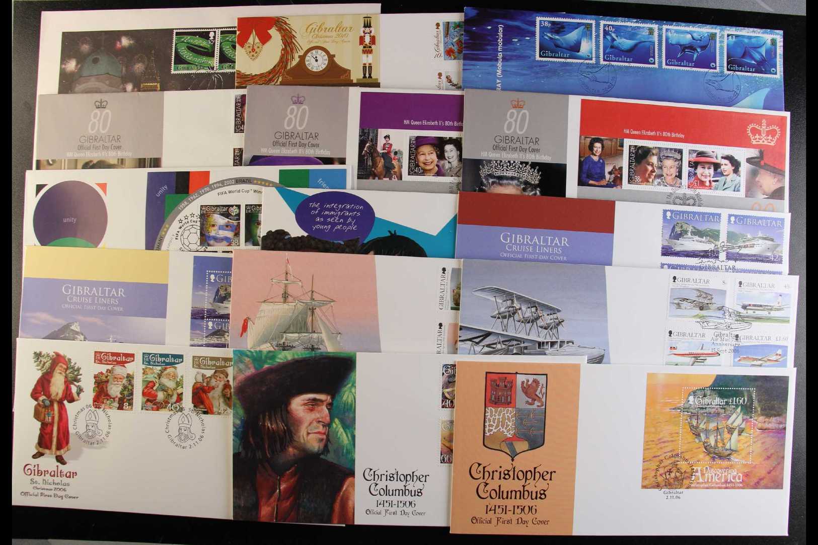 2000 TO 2010 VERY FINE USED SETS & M/SHEETS CAT £1000+ On These Over 150 First Day Covers, All Illustrated And Unaddress - Gibraltar