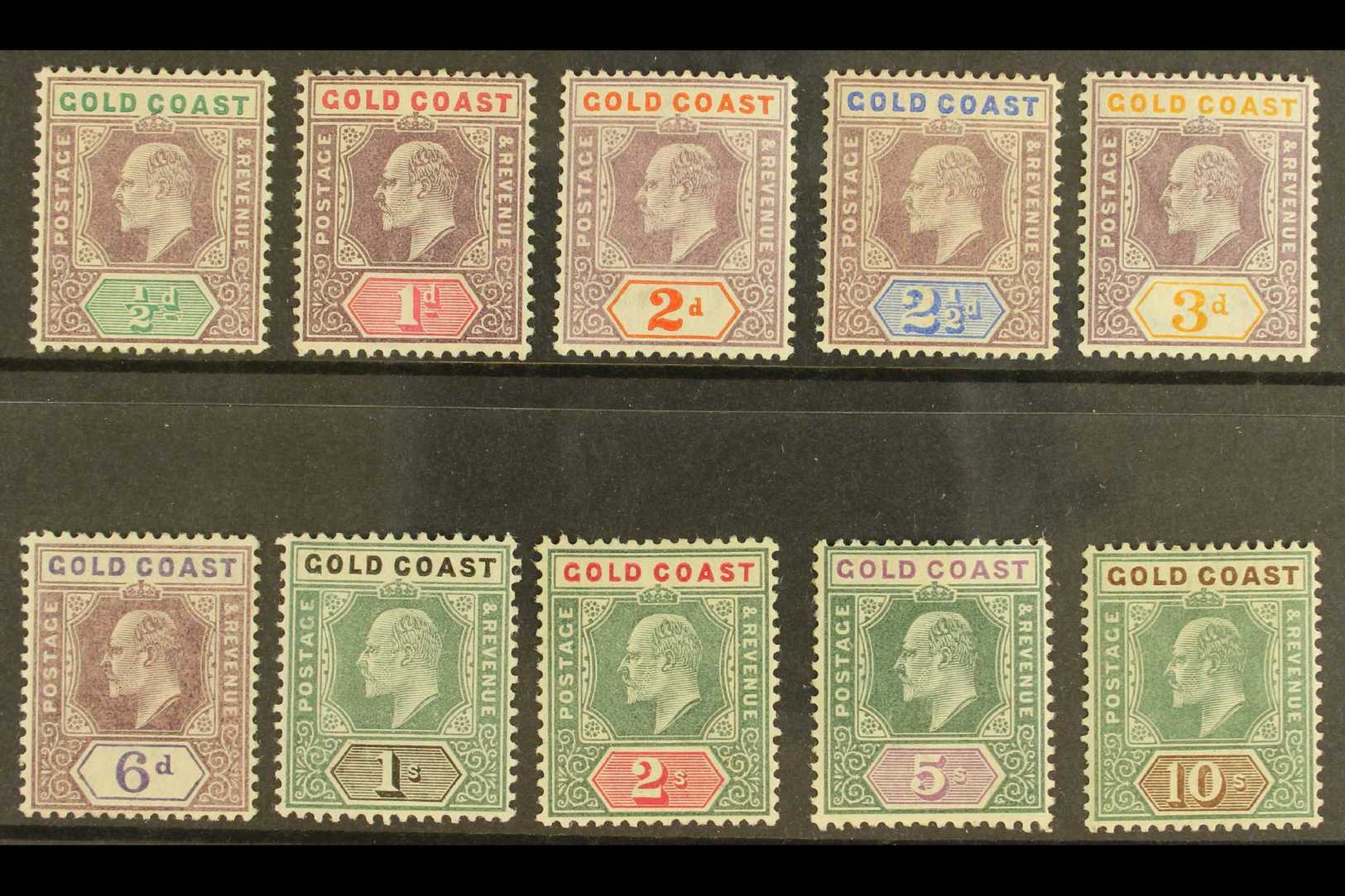 1902 Definitive Set Complete To 10s, SG 38/47, Very Fine Mint. (10 Stamps) For More Images, Please Visit Http://www.sand - Goudkust (...-1957)