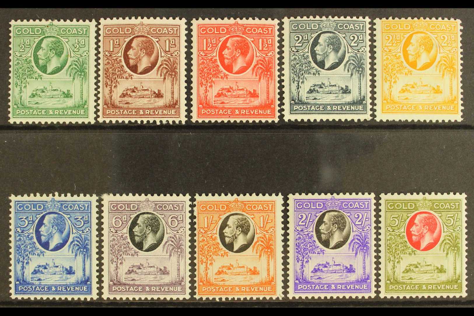 1928 Complete Definitive Set, SG 103/112, Fine Mint. (10 Stamps) For More Images, Please Visit Http://www.sandafayre.com - Goudkust (...-1957)