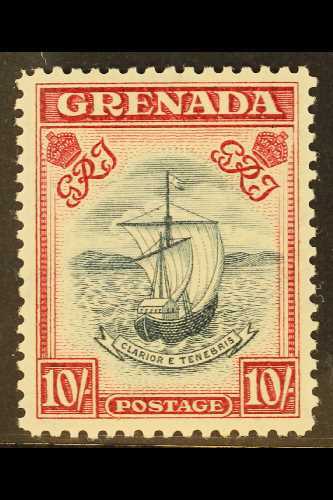 1938-50 10s Slate-blue And Bright Carmine (narrow), Perf 12, SG 163c, Very Fine Mint. For More Images, Please Visit Http - Grenade (...-1974)