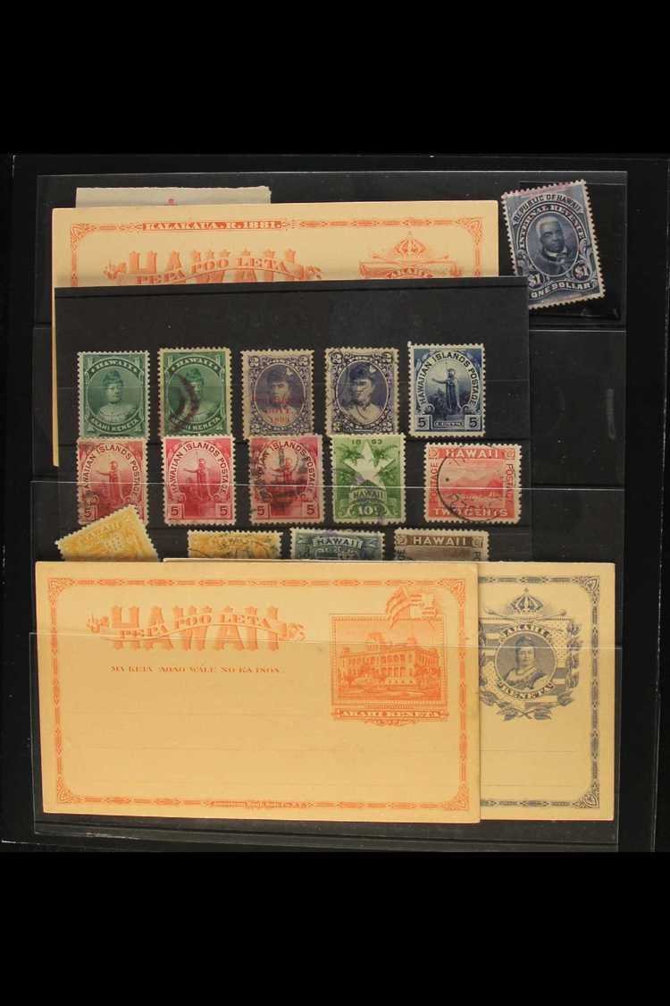 MISCELLANY Of Mint & Used Stamps, Modern Forgeries, Revenue & Older Postal Stationery (47 Items) For More Images, Please - Hawaii