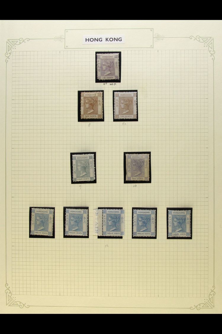 1862-1900 MINT COLLECTION In Hingeless Mounts On Leaves, Inc 1862-63 18c Unused (rounded Corner), 1863-71 2c (x2) Unused - Andere & Zonder Classificatie