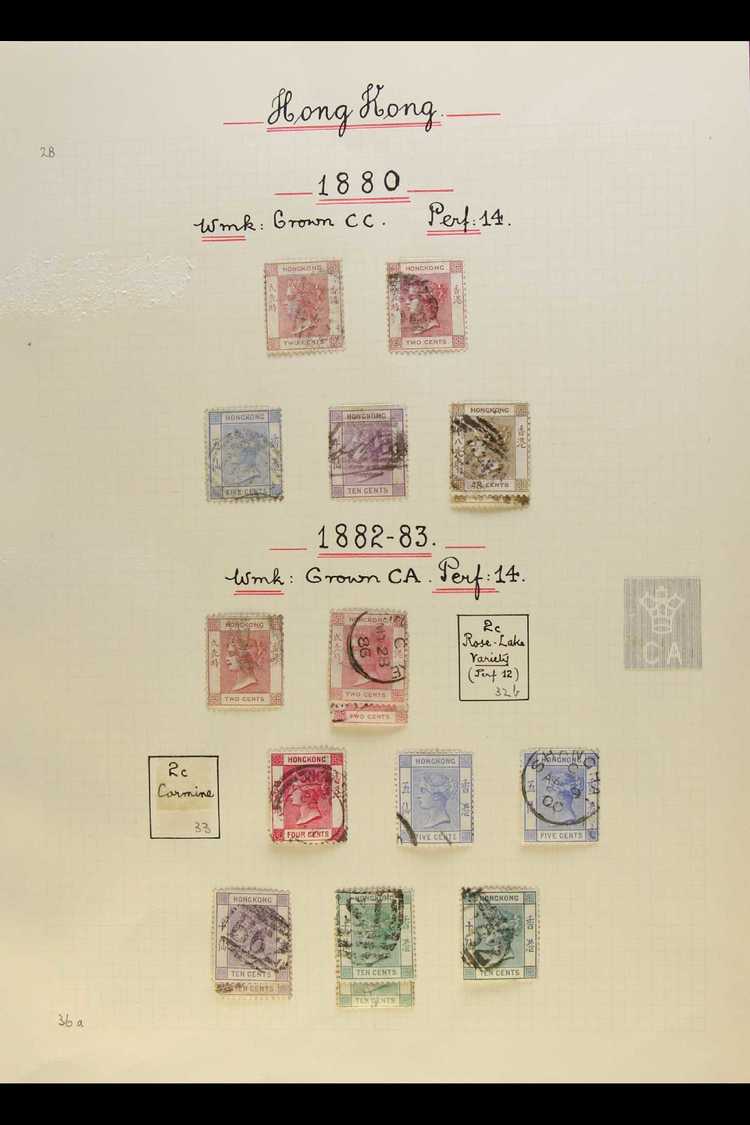 1880-1901 USED COLLECTION Includes 1880 (watermark Crown CC) 2c Both Shades, 5c, 10c, And 48c X2, 1882-96 (watermark Cro - Autres & Non Classés