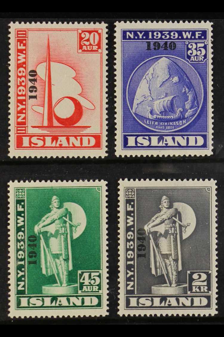 1940 "1940" Overprint On 1939 World's Fair Set, Fac 256/9, Superb NEVER HINGED MINT Pairs. (8 Stamps). For More Images,  - Autres & Non Classés