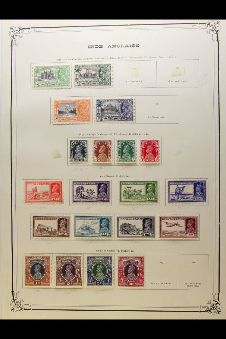 INDIA & STATES MINT COLLECTION An "Old Time" Country & Convention States Collection Presented On An Old Set Of Yvert Pri - Andere & Zonder Classificatie