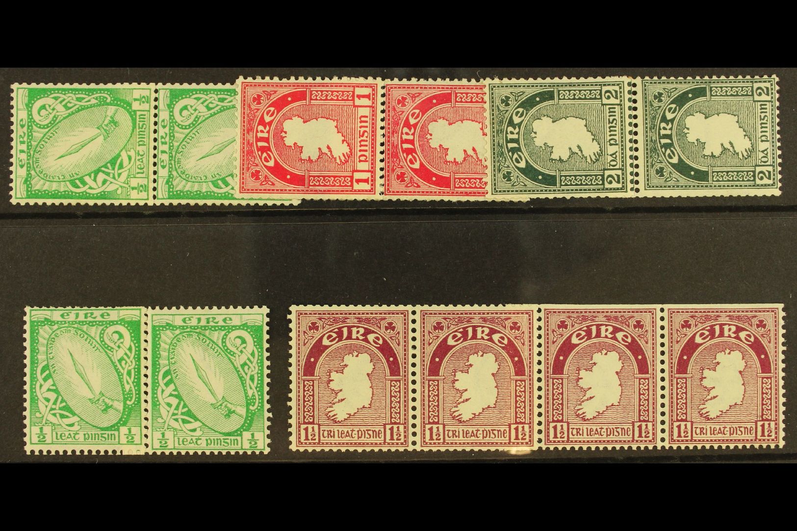 1934 COIL JOINS Vertical Pairs Of ½d, 1d And 2d, Horizontal ¦d Pair, 1½d Strip Of Four, Fine Mint. (5 Items) For More Im - Autres & Non Classés