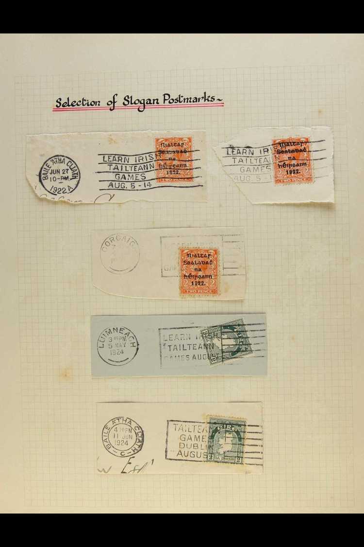 SLOGAN POSTMARKS COLLECTION 1922-57 An Interesting Collection Of Mainly Stamps On Pieces, And A Few Covers, Incl. 1922 O - Autres & Non Classés