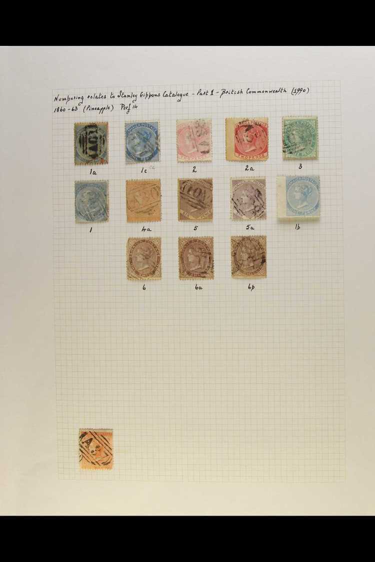 1860-1952 USED COLLECTION ON ALBUM PAGES A Remaindered Collection Which Has Had All Of The Mint Stamps Removed, But Stil - Jamaïque (...-1961)