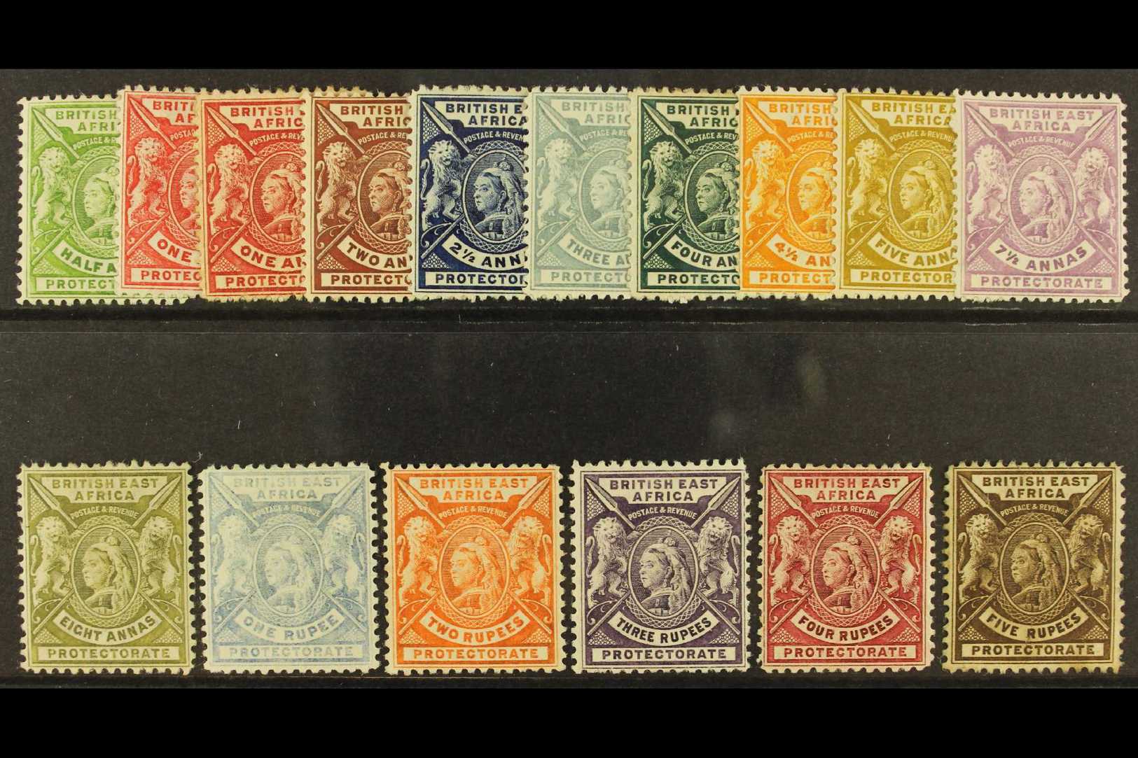 1896-1901 Complete Definitive Set, SG 65/79, Mint, A Few With Faults But Includes Two Shades Of The 1a. (15 Stamps)  For - Vide