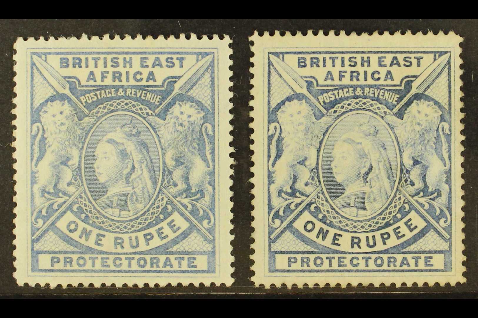 1897-1901 1r Grey-blue And 1r Dull Blue, SG 92/92a, Mint. (2 Stamps) For More Images, Please Visit Http://www.sandafayre - Vide