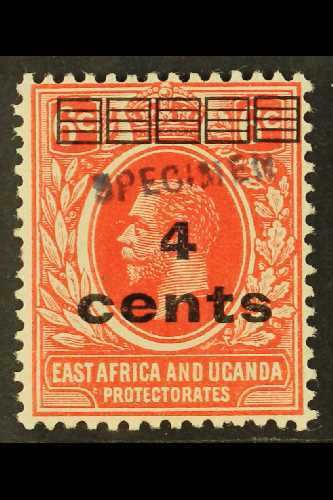 1919 4c On 6c Scarlet Handstamped "SPECIMEN", SG 64s, Very Fine Mint. For More Images, Please Visit Http://www.sandafayr - Vide