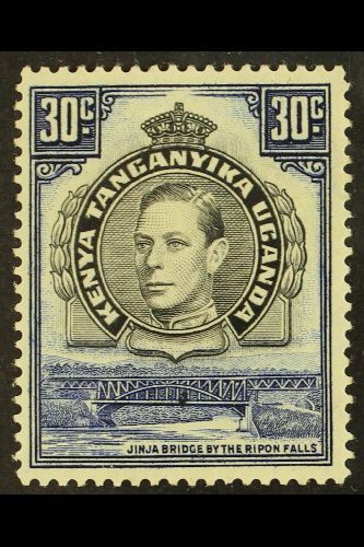 1938-54 30c Black And Dull Violet-blue, Perf 14, SG 141a, Very Fine Mint. For More Images, Please Visit Http://www.sanda - Vide