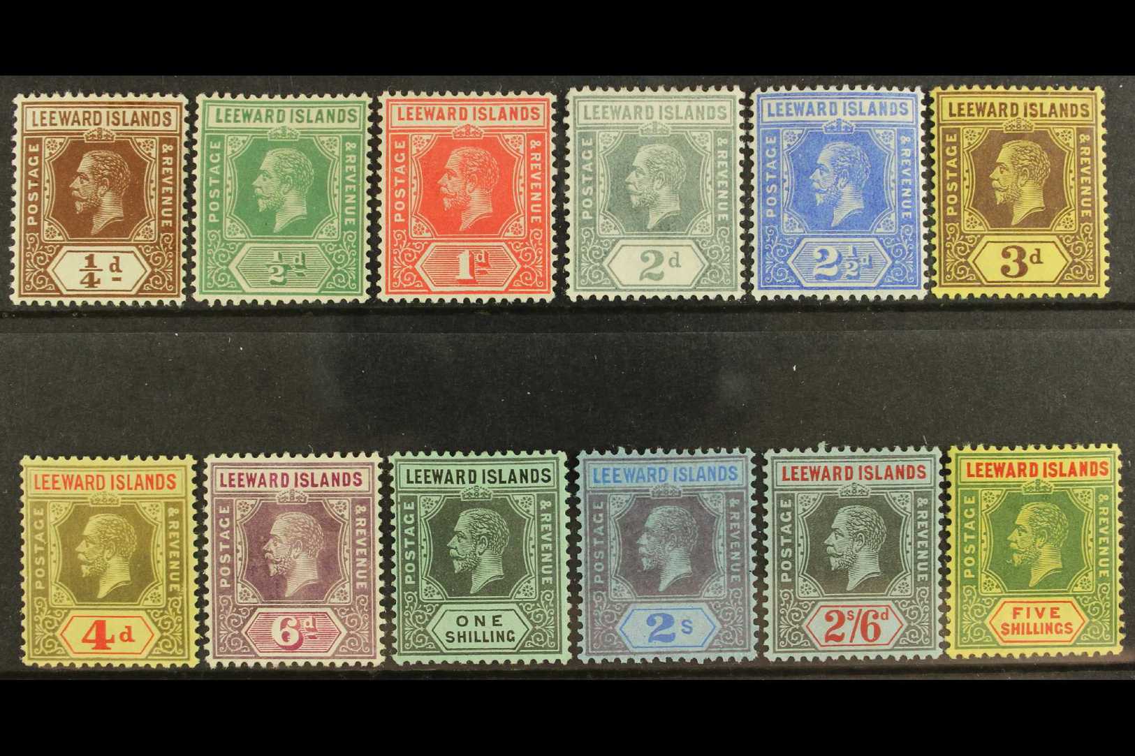 1912-22 Definitives Set Complete, SG 46/57, Very Fine Mint (12 Stamps) For More Images, Please Visit Http://www.sandafay - Leeward  Islands