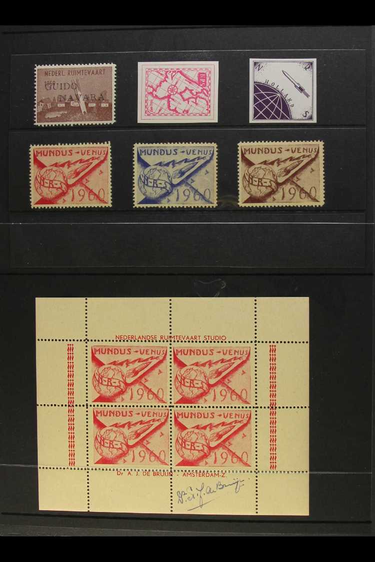 ROCKET MAIL 1934-63 ALL DIFFERENT COLLECTION Presented On Stock Pages Inc 3 X 1960 Sheets Signed By Prof A.J De Bruijn.  - Other & Unclassified