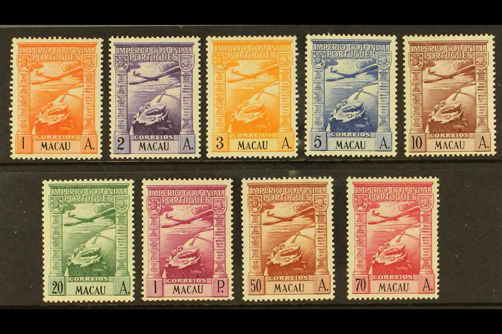 1938 Imperio Airmail Set Complete, SG 382/90, Very Fine And Fresh Mint. (9 Stamps) For More Images, Please Visit Http:// - Autres & Non Classés