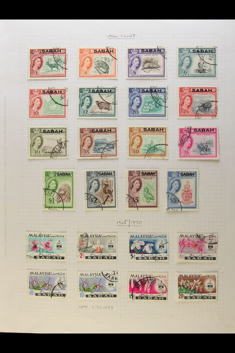 SABAH 1984-1986  VERY FINE USED. A Delightful Virtually Complete Run From 1964 Set Through To 1986 Set (SG 408/65) - Mis - Other & Unclassified