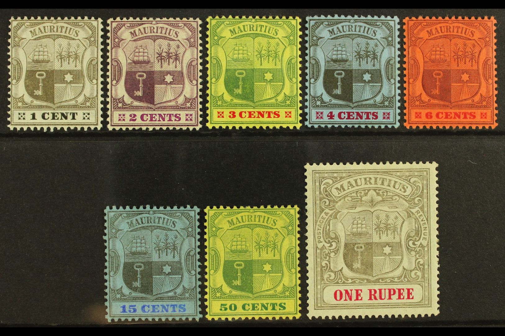 1904-07 Arms Set, SG 164/75, Very Fine Mint (8 Stamps) For More Images, Please Visit Http://www.sandafayre.com/itemdetai - Mauritius (...-1967)