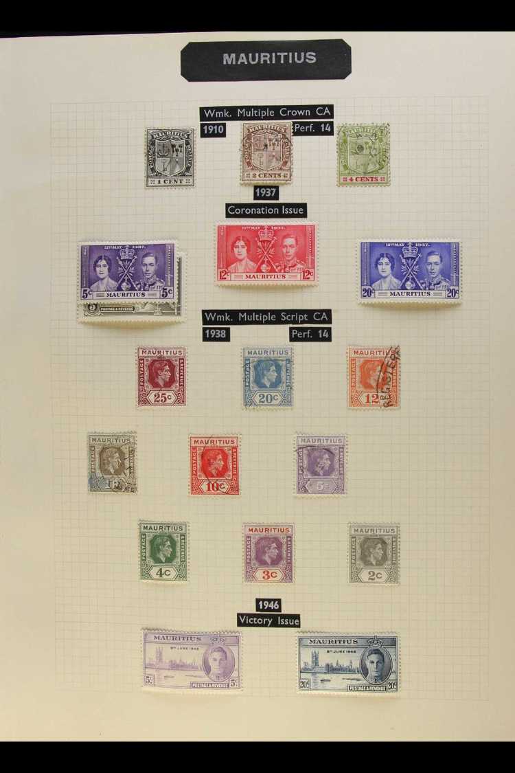 1910-2000 Clean Mint And Used Collection Of Stamps, Covers And Cards Etc, Includes 1937 20c Coronation With "similar Lin - Maurice (...-1967)