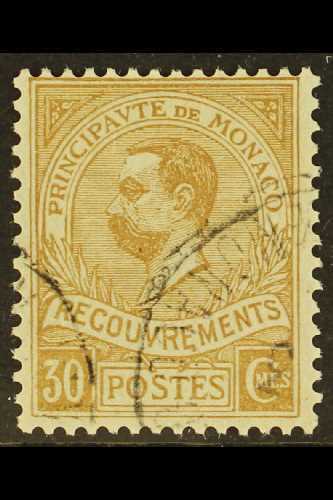 POSTAGE DUE 1910 30c Bistre (Yvert 10, SG D38), Very Fine Used, Fresh & Scarce. For More Images, Please Visit Http://www - Other & Unclassified