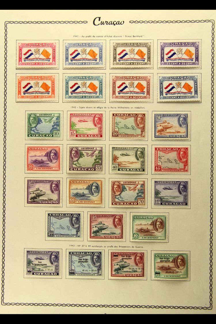 CURACAO 1929-46 FINE MINT AIR POST STAMPS. A Complete Collection For The Period On Printed Album Pages, NVPH LP1/LP68, I - Other & Unclassified