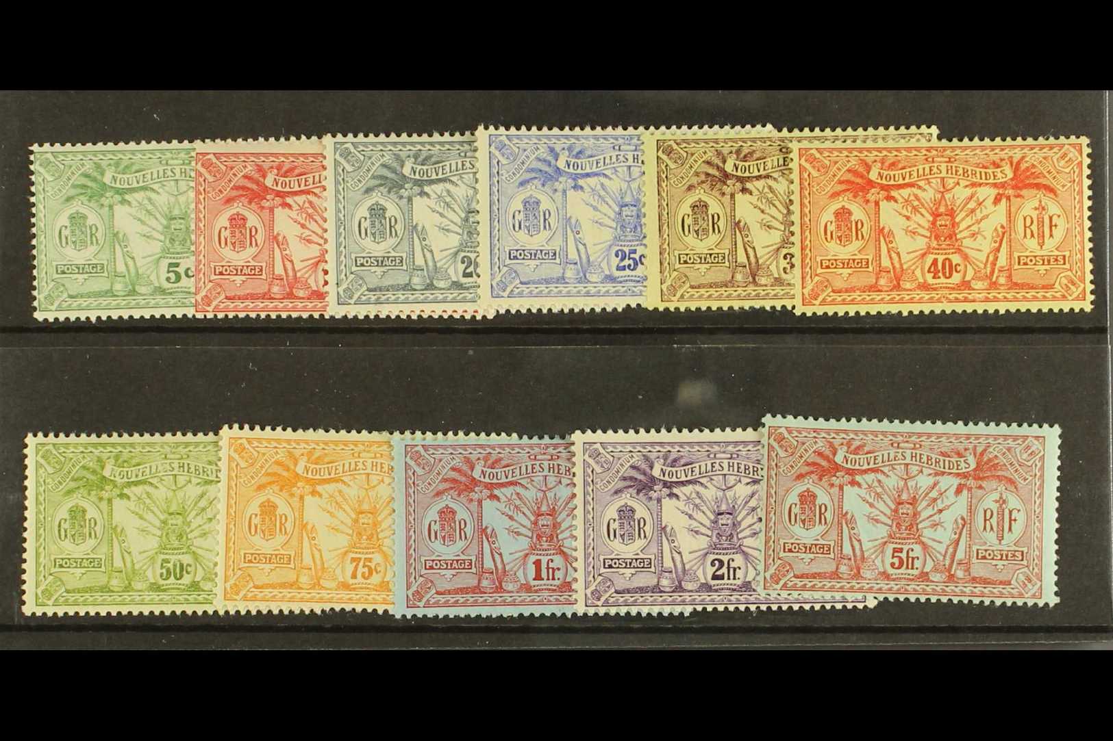 FRENCH 1913 Complete Set Either Wmk "R F" Or No Wmk, SG F22/32, Very Fine Mint (11). For More Images, Please Visit Http: - Other & Unclassified