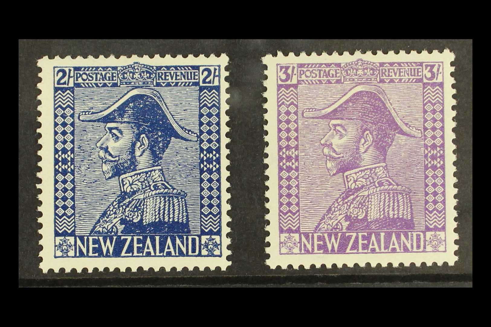 1926-34 2s Deep Blue (inv Wmk) And 3s Mauve SG 466a/67, Fine Mint. (2 Stamps) For More Images, Please Visit Http://www.s - Autres & Non Classés