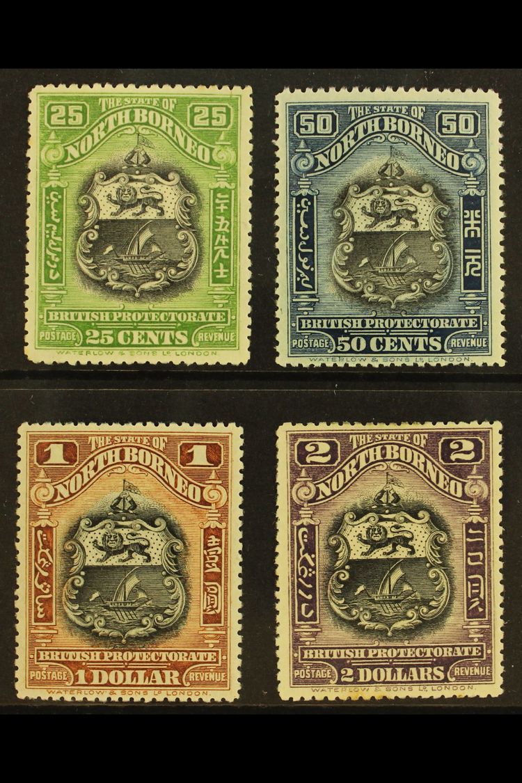 1911 Arms 25c To $2, SG 178-181, Fine Mint. (4) For More Images, Please Visit Http://www.sandafayre.com/itemdetails.aspx - North Borneo (...-1963)