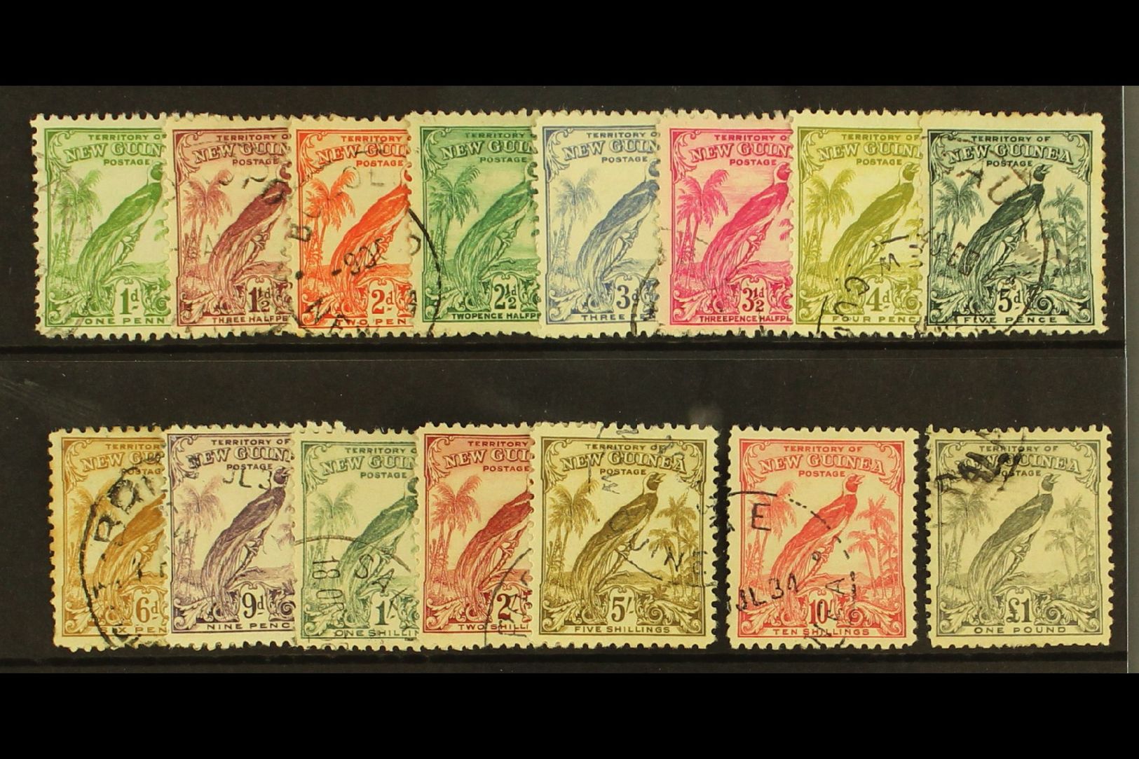 1932 10th Anniv Set (without Dates),  SG 177/89,  Fine And Fresh Used. (15 Stamps) For More Images, Please Visit Http:// - Papouasie-Nouvelle-Guinée