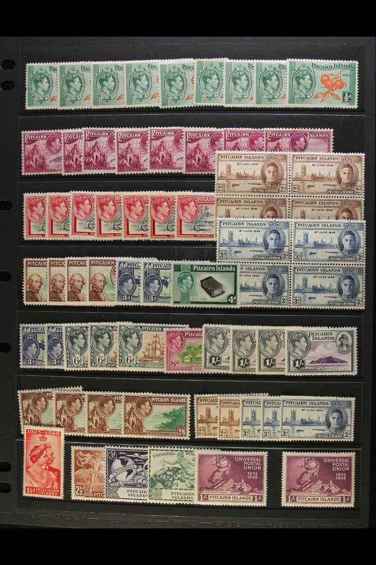 1940-52 KGVI ACCUMULATION A Duplicated Mint Range That Includes The 1940-51 Pictorial Definitive Set & 1949 UPU Set. (60 - Pitcairn Islands