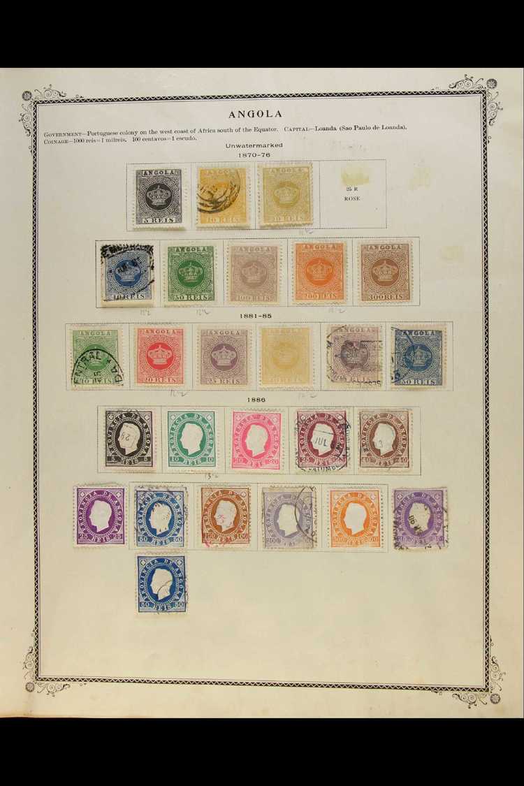 ANGOLA 1875-1950 Fine Mint And Used Collection On Printed Album Pages With Many Complete Sets And Better Values Noted In - Other & Unclassified