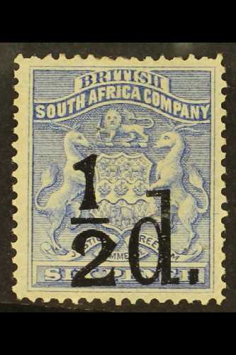 1892 ½d On 6d Ultramarine, SG 14, Good To Fine Mint. For More Images, Please Visit Http://www.sandafayre.com/itemdetails - Andere & Zonder Classificatie