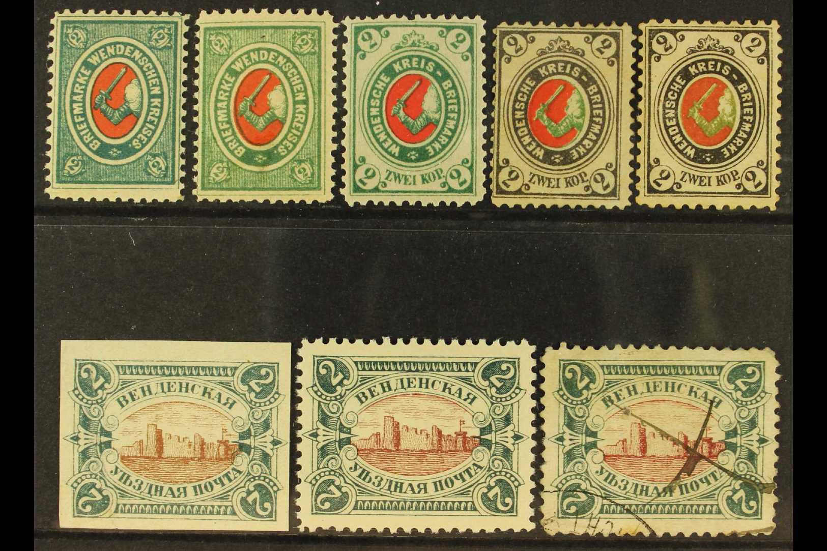 WENDEN 1875-1901 Group Of Mostly Mint, Incl. 1875 2k X2 Shades, 1878 2k, 1880 2k P.12½, 1884-94 2k P.11½, 1901 2k Brown  - Autres & Non Classés