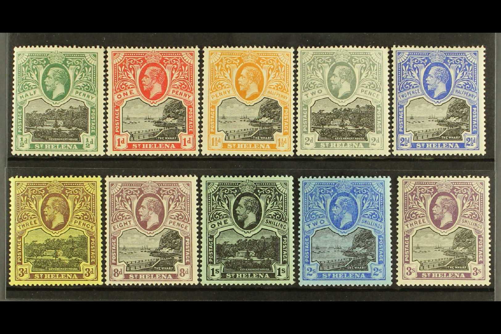 1912-16 Complete Set, SG 72/81, Very Fine Mint, Most Stamps Inc 2s & 3s Are Never Hinged, Very Fresh. (10 Stamps) For Mo - Sainte-Hélène