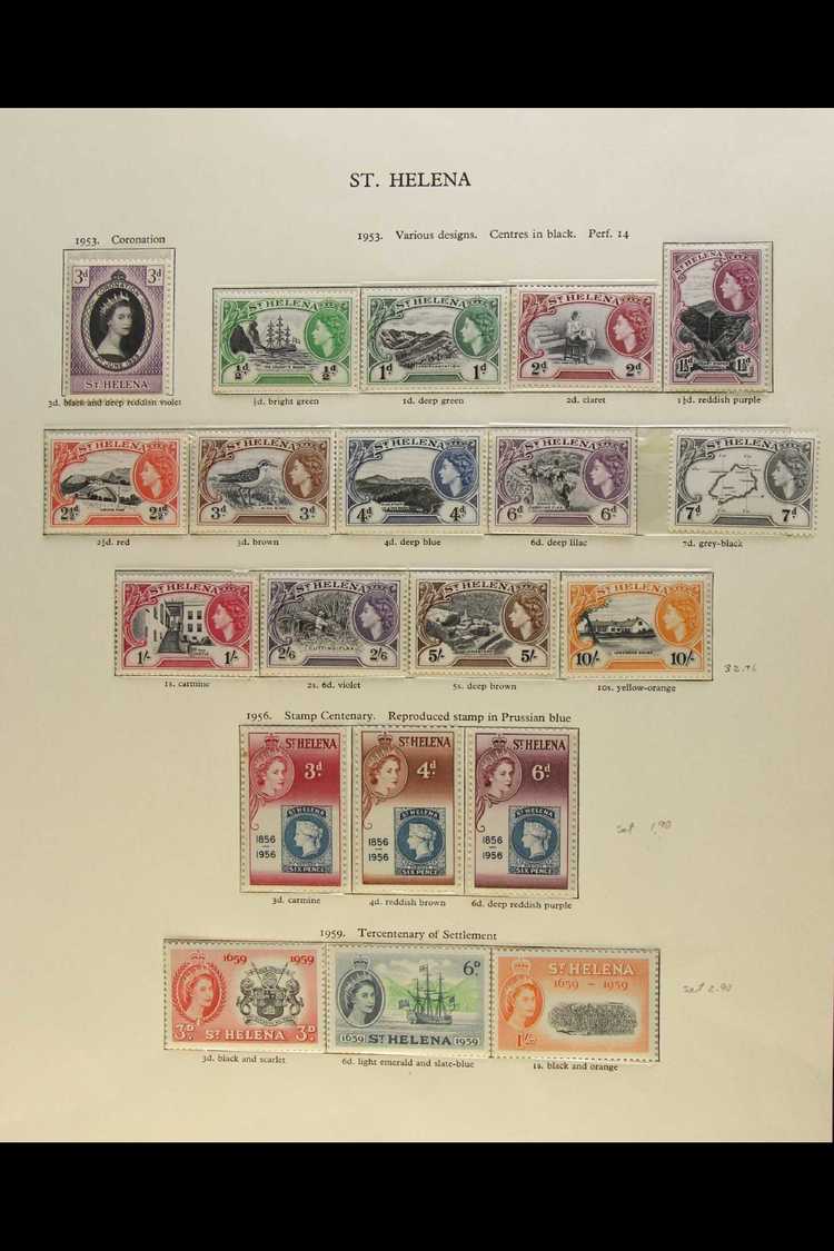 1953/9 FINE NEVER HINGED MINT COLLECTION Complete, Incl. 1953 Defins Set. (20 Stamps). For More Images, Please Visit Htt - Saint Helena Island