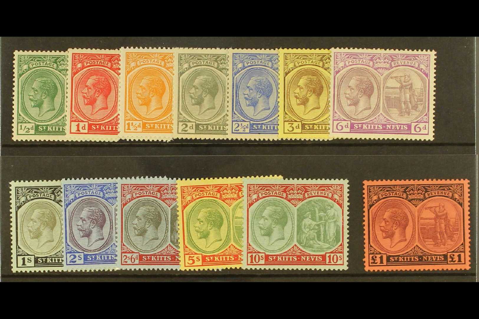 1920-22 Complete Set, SG 24/36, Very Fine Mint. (13) For More Images, Please Visit Http://www.sandafayre.com/itemdetails - St.Kitts And Nevis ( 1983-...)