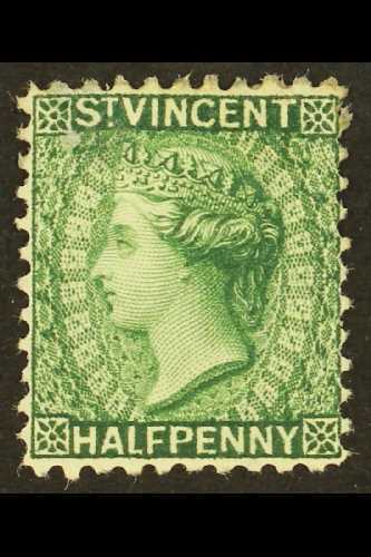 1883-84 ½d Green, Wmk Crown CA Perf 12, SG 42, Fine Mint. For More Images, Please Visit Http://www.sandafayre.com/itemde - St.Vincent (...-1979)