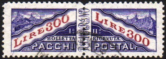 PARCEL POST 1953 300L Violet And Lake, Wmk Winged Wheel, SG P455, Sass 36, Very Fine Used Complete PAIR. For More Images - Autres & Non Classés